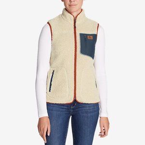 Eddie Bauer Rangefinder Faux Shearling Vest Size Extra Large